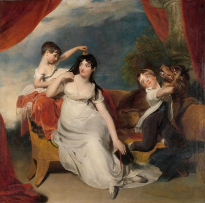 Maria Mathilda Bingham mit zwei ihrer Kinder von Thomas Lawrence