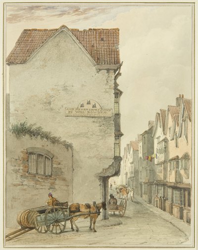 Back Street, Blick nach Süden von Thomas Leeson the Elder Rowbotham