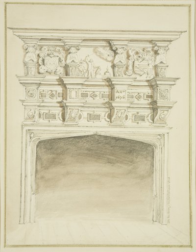 Kamin bei 49 Broad Quay von Thomas Leeson the Elder Rowbotham