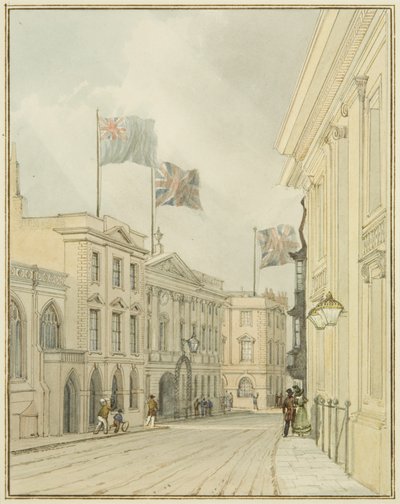 Corn Street vom Rathaus von Thomas Leeson the Elder Rowbotham