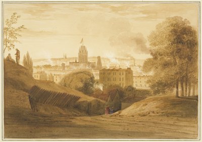 Blick von der Bath Road, in der Nähe der Wells, Totterdown von Thomas Leeson the Elder Rowbotham
