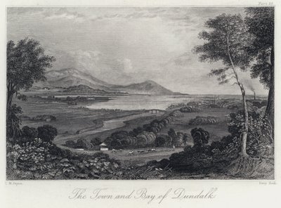 Die Stadt und Bucht von Dundalk (Stich) von Thomas Mann (after) Baynes