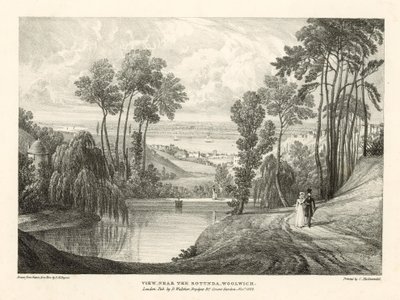 Ansicht in der Nähe der Rotunde, Woolwich, London von Thomas Mann Baynes
