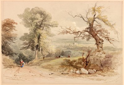Chip Chase Castle in der Nähe von Simonburn von Thomas Miles II Richardson
