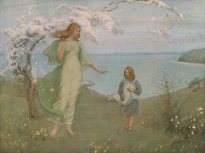 Eine Vision des Frühlings, 1901, ca. 1930 von Thomas Millie Dow