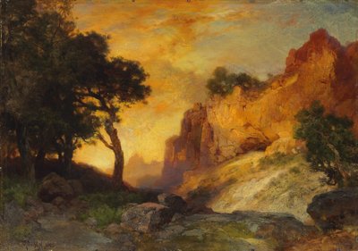 Ein Seitencanyon, Grand Canyon, Arizona, 1905 von Thomas Moran