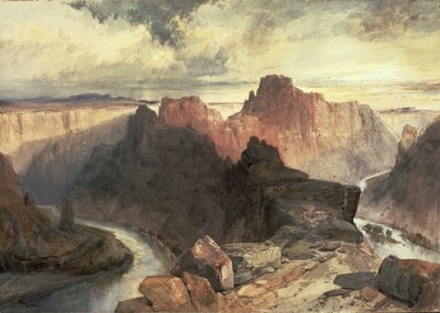 Sommer, Amphitheater, Colorado River, Utah Territory von Thomas Moran
