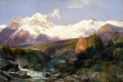 Die Teton Range, 1897 von Thomas Moran