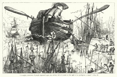 Illustration für Gullivers Reisen von Jonathan Swift von Thomas Morten