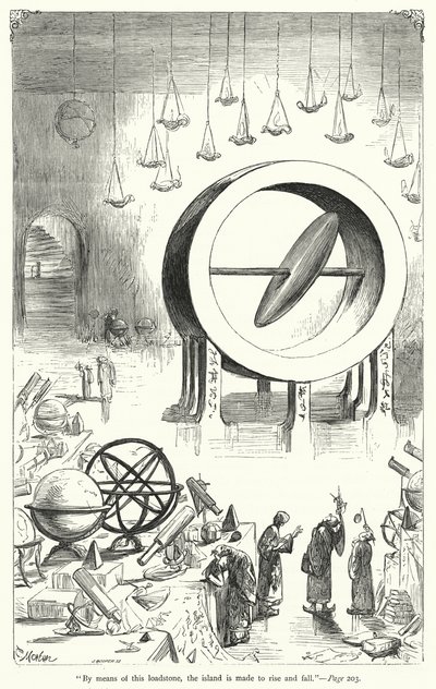 Illustration für Gullivers Reisen von Jonathan Swift von Thomas Morten