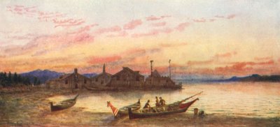 Siwash-Dorf, Pazifikküste von Thomas Mower Martin