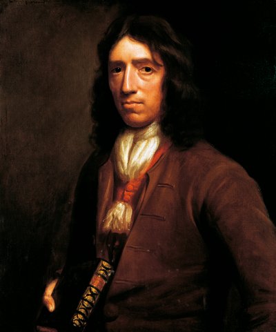 Porträt von William Dampier (1651-1715), britischer Weltumsegler, Hydrograph, Seehändler, Pirat und Freibeuter, von Thomas Murray, Gemälde, ca. 1698 von Thomas Murray