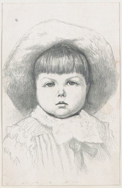 Porträt eines Kindes Cyril Nast, nach 1879 von Thomas Nast