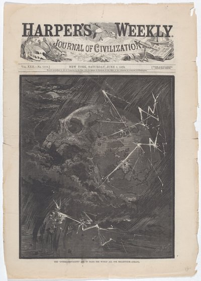 Die "Internationalisten" sollen die Welt zu einem Millennium machen - (Chaos) von Thomas Nast