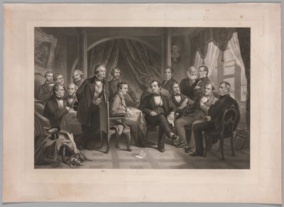 Washington Irving und seine literarischen Freunde in Sunnyside von Thomas Oldham Barlow