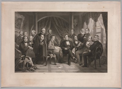 Washington Irving und seine literarischen Freunde in Sunnyside von Thomas Oldham Barlow