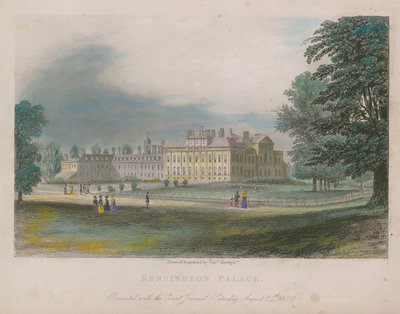 Kensington Palace, London von Thomas Onwhyn