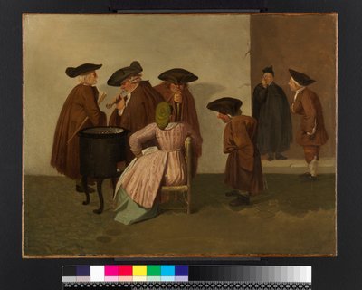 Innenansicht eines italienischen Kaffeehauses, ca. 1747-55 von Thomas Patch