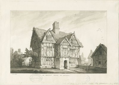 Gnosall Dorf - Altes Haus von Thomas Peploe Wood