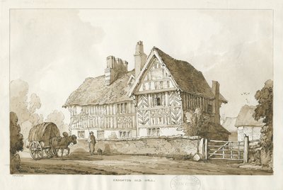 Haughton - Altes Hallenhaus, 1838 von Thomas Peploe Wood