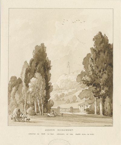 Sandon - Denkmal für William Pitt von Thomas Peploe Wood