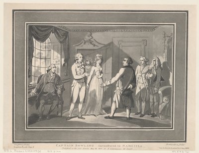 Kapitän Bowling wird Narcissa vorgestellt von ThomasThomas Rowlandson, Joseph Constantine Stadler Thomas Rowlandson, Joseph Constantine Stadler