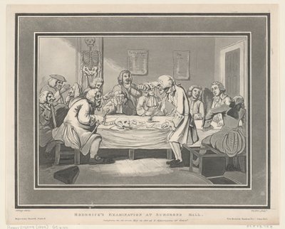 Rodericks Untersuchung in der Chirurgenhalle, 12. Mai 1800 von ThomasThomas Rowlandson, Joseph Constantine Stadler Thomas Rowlandson, Joseph Constantine Stadler