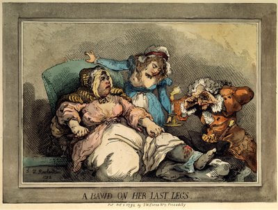Eine Kupplerin auf ihren letzten Beinen, 1792 von Thomas Rowlandson