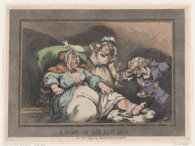 Eine Kupplerin auf ihren letzten Beinen, 1. Oktober 1792 von Thomas Rowlandson