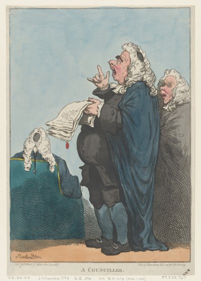 Ein Ratsherr, 1. Januar 1801 von Thomas Rowlandson