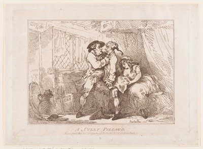 Ein ausgeraubter Trottel von Thomas Rowlandson