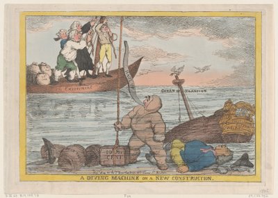 Eine Tauchmaschine in neuer Konstruktion, 31. Mai 1806 von Thomas Rowlandson