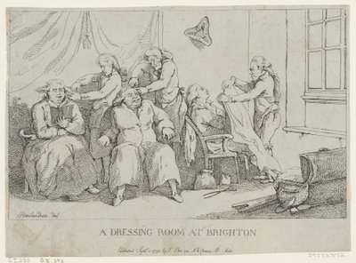 Ein Ankleidezimmer in Brighton von Thomas Rowlandson