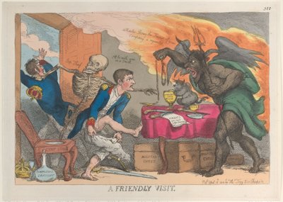 Ein freundlicher Besuch, 16. April 1814 von Thomas Rowlandson