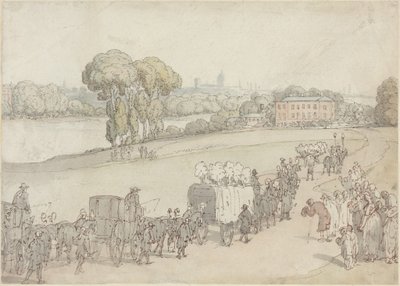Ein Trauerzug von Thomas Rowlandson