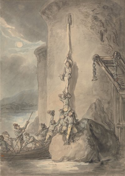 Ein militärisches Abenteuer von Thomas Rowlandson