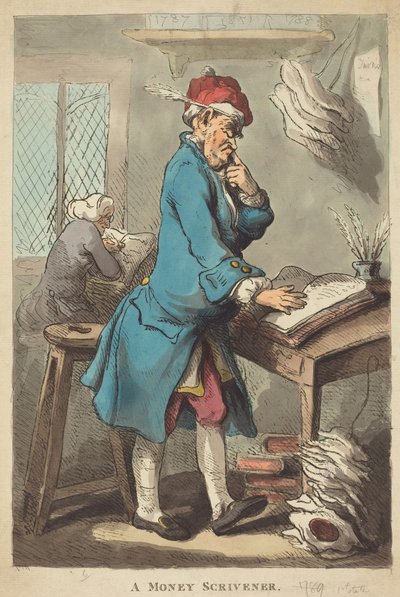 Ein Geldverleiher von Thomas Rowlandson