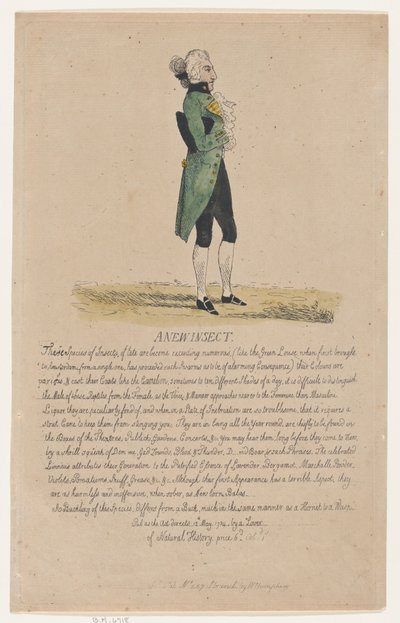 Ein neues Insekt, 12. Mai 1784 von Thomas Rowlandson