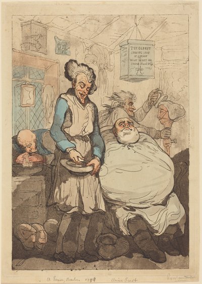 Ein Penny Friseur von Thomas Rowlandson