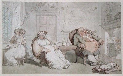 Ein gestohlener Kuss von Thomas Rowlandson