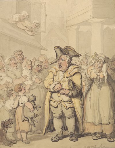 Ein Stadtausrufer von Thomas Rowlandson