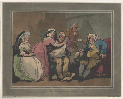 Ein Besuch beim Onkel, 20. Dezember 1794 von Thomas Rowlandson