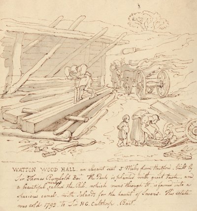 Albumzeichnung von Thomas Rowlandson