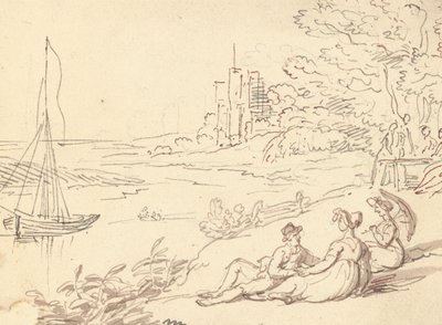Albumzeichnung von Thomas Rowlandson