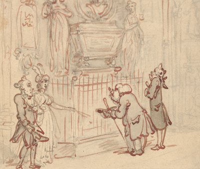 Albumzeichnung von Thomas Rowlandson