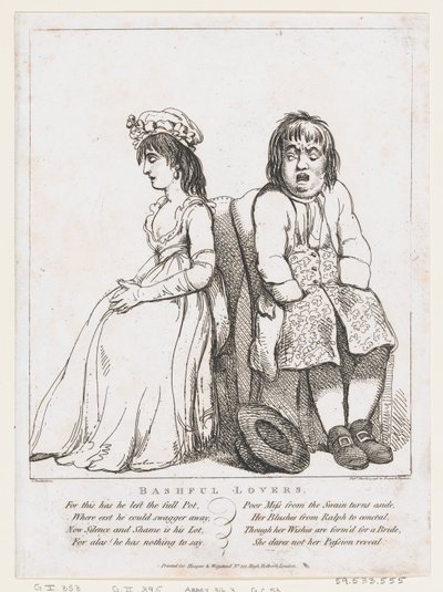 Schüchterne Liebhaber von Thomas Rowlandson