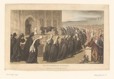 Begräbnis von Syntax von Thomas Rowlandson