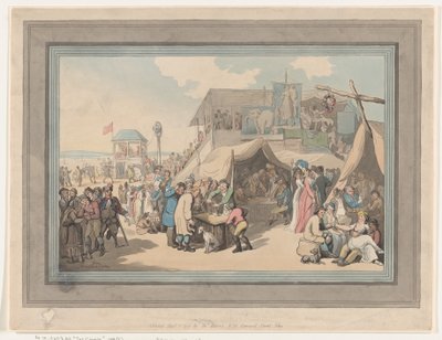 Zwischen den Läufen [Die Rennbahn] von Thomas Rowlandson