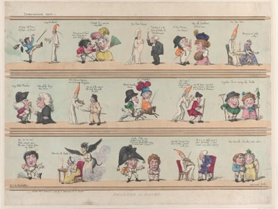 Grenzen für Räume, Extravaganzas Platte 1, 28. März 1799 von Thomas Rowlandson