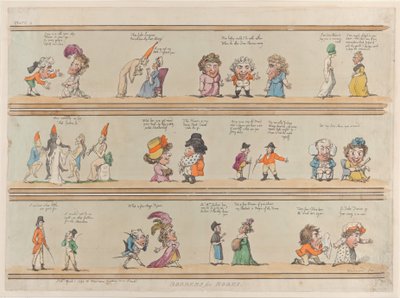 Ränder für Räume, Platte 4, 1. April 1799 von Thomas Rowlandson